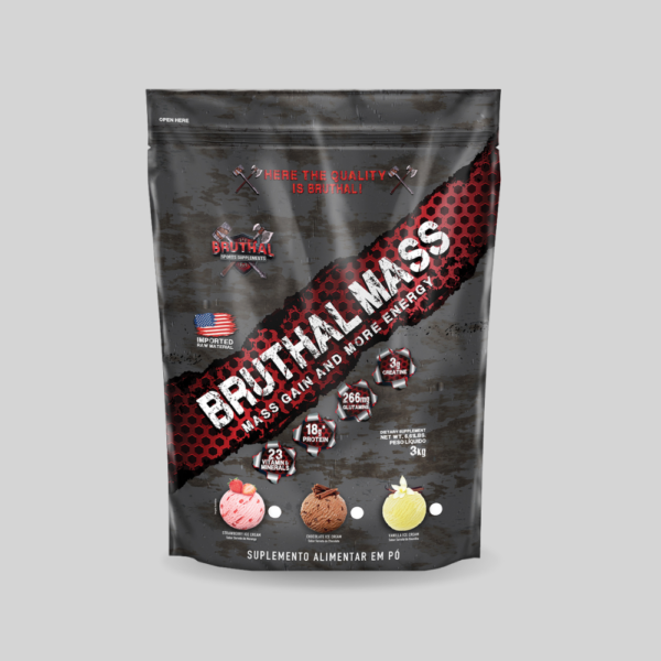 Bruthal Mass Hipercalórico Refil - 3kg